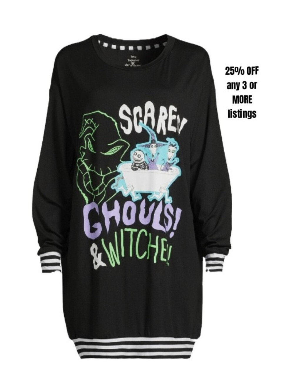 Disney Nightmare Before Christmas Scares Ghouls & Witches Graphic Sleepwear
